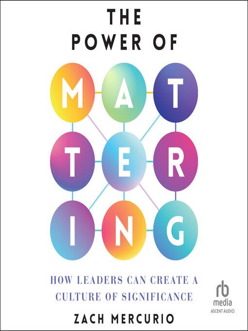 Cover image for The Power of Mattering